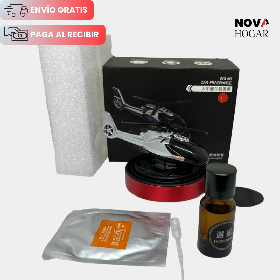 AeroEssence™ Ambientador de Helicóptero Impulsado por Energía Solar