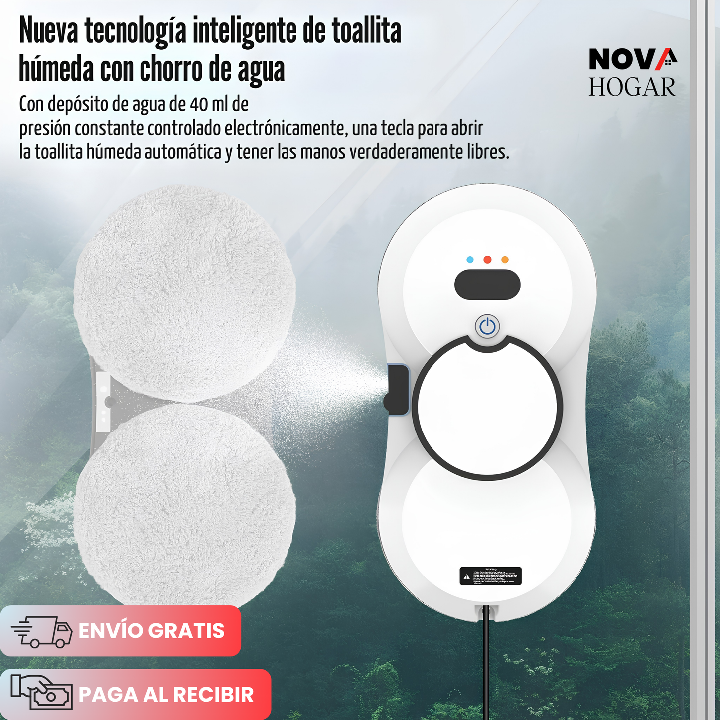 ClearGlass™ Robot Limpiador De Ventanas Automático