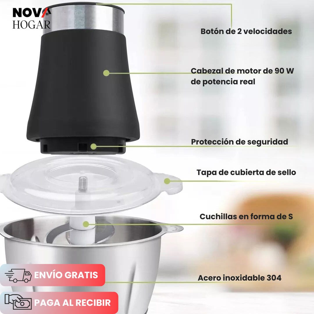 TurboChef™ Molino Picador Eléctrico Ultrarápido y Seguro