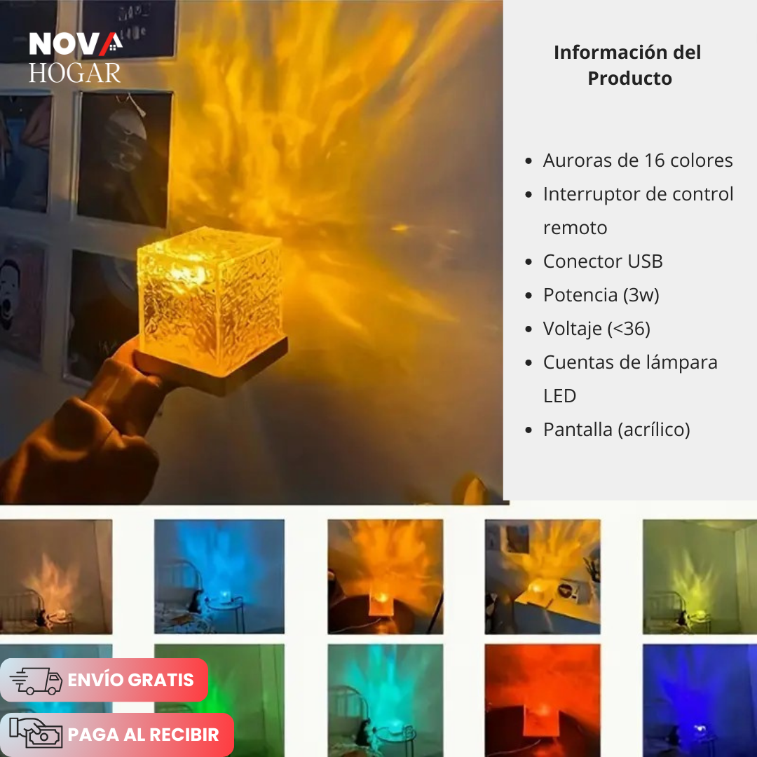 MysticalAurora™ Lámpara Multicolor de Aurora Boreal