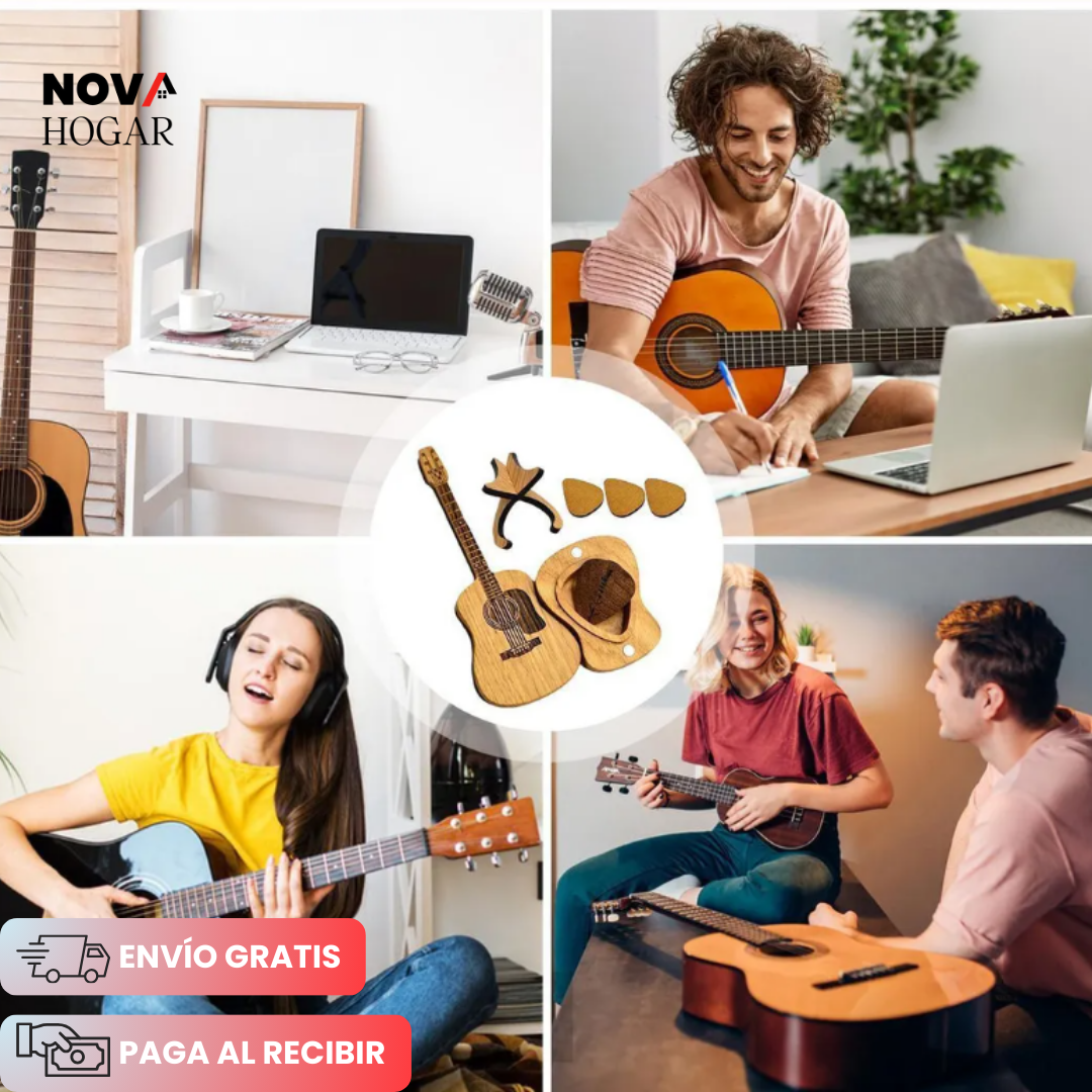AcoustiBox™ Mini Guitarra Guarda Púas