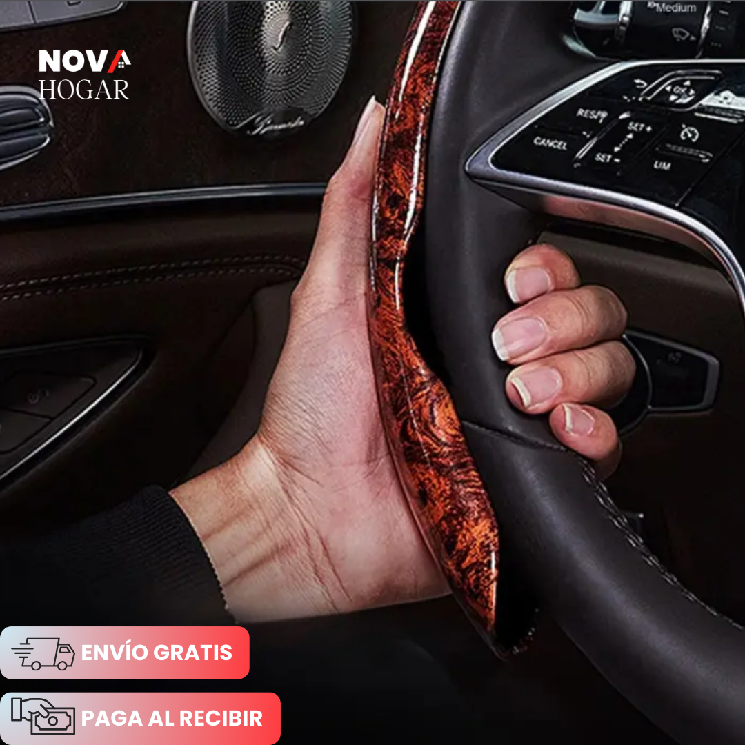 WoodGrip™ Funda Antideslizante Segura para Volante