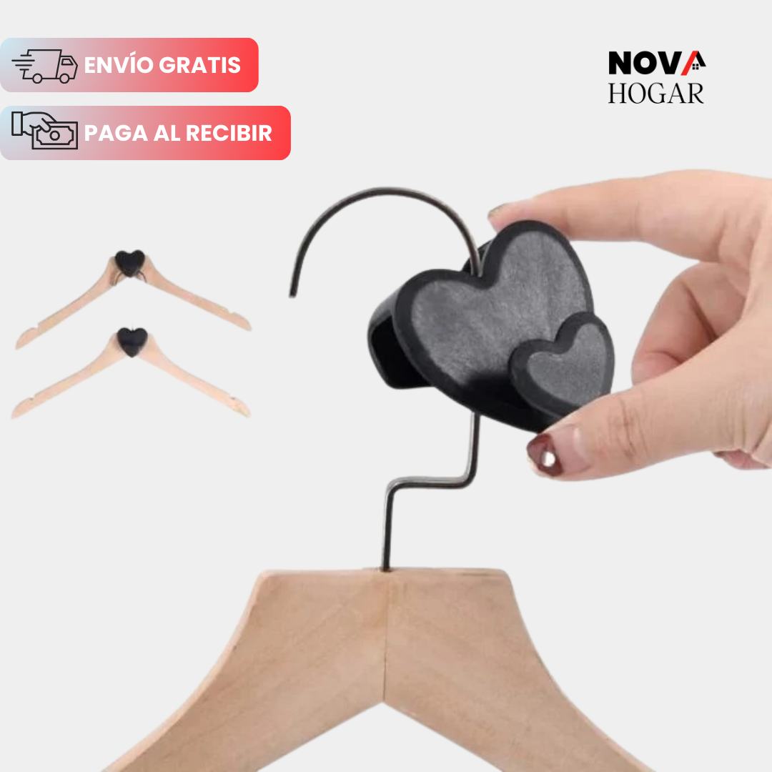 AhorraPack x12 ClosetGenius™ Conector de Ganchos Ahorrador de Espacio