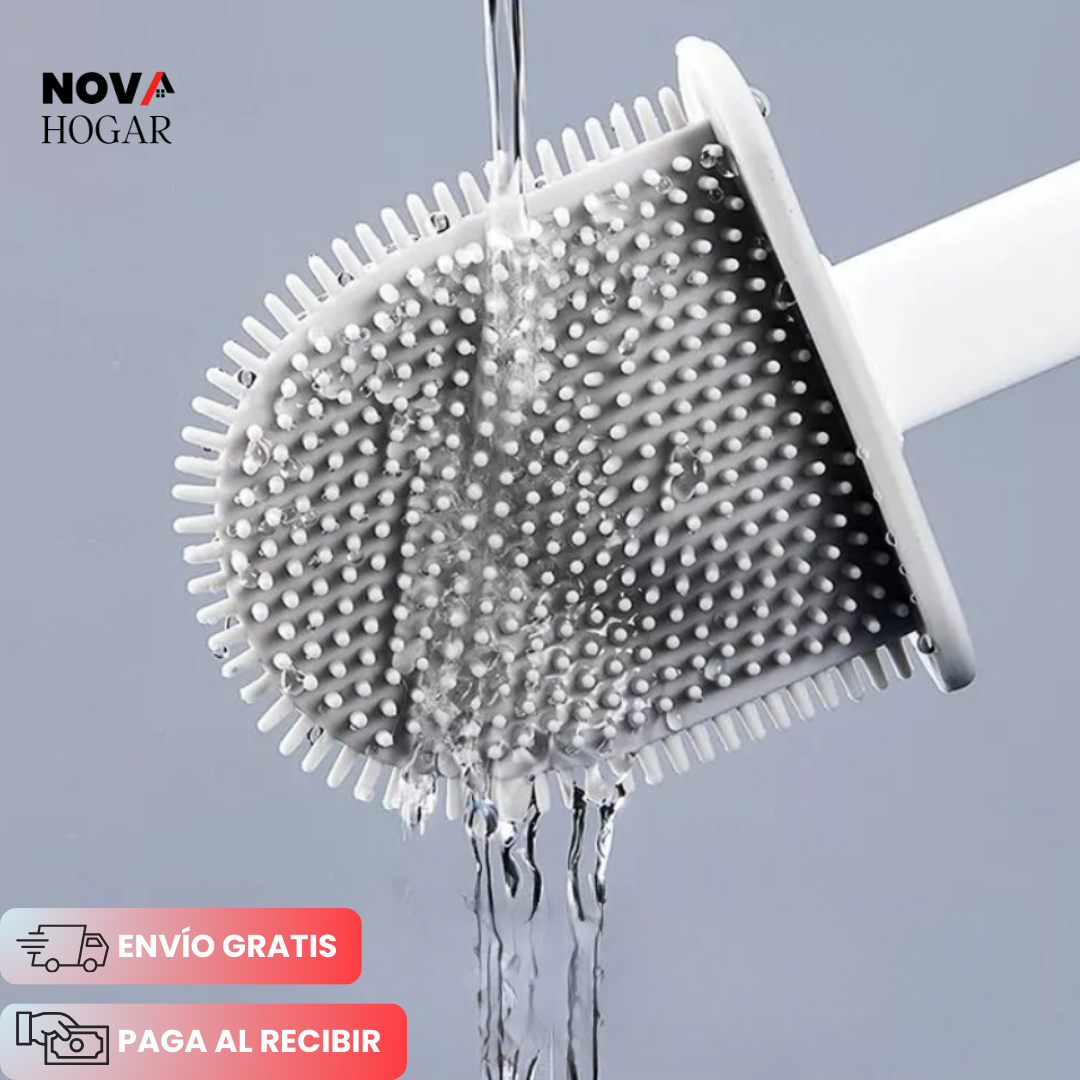 FlexiBrush™ Cepillo de Silicona Antibacterial para Inodoro