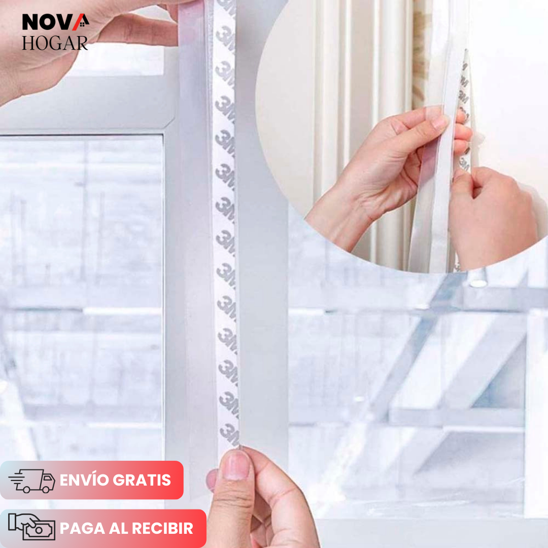 EcoShield™ Cinta de Sellado Externo para Puertas y Ventanas