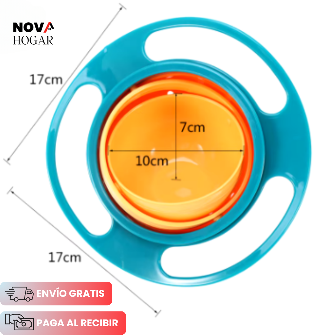 OrbitBowl™ El Tazón que Gira pero Nunca Derrama