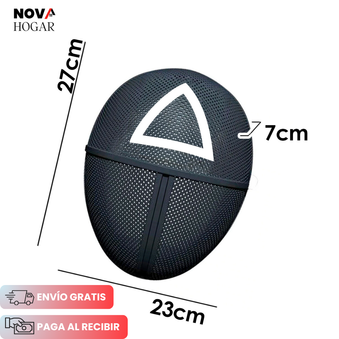 🎃 Oferta de Halloween: Máscara de Guardia Juego del Calamar