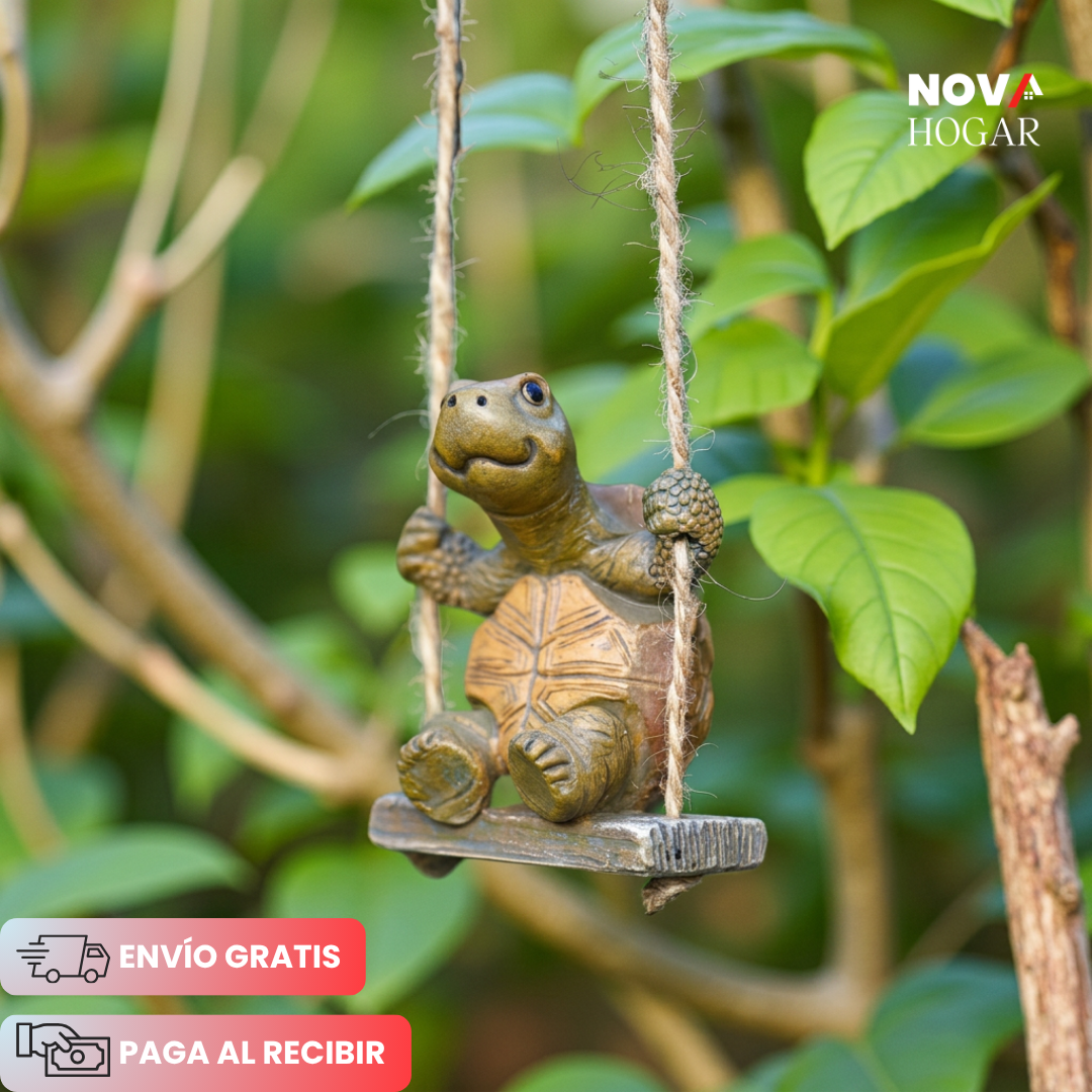 SwingShell™ Figura Tortuga en Columpio para tu Jardín