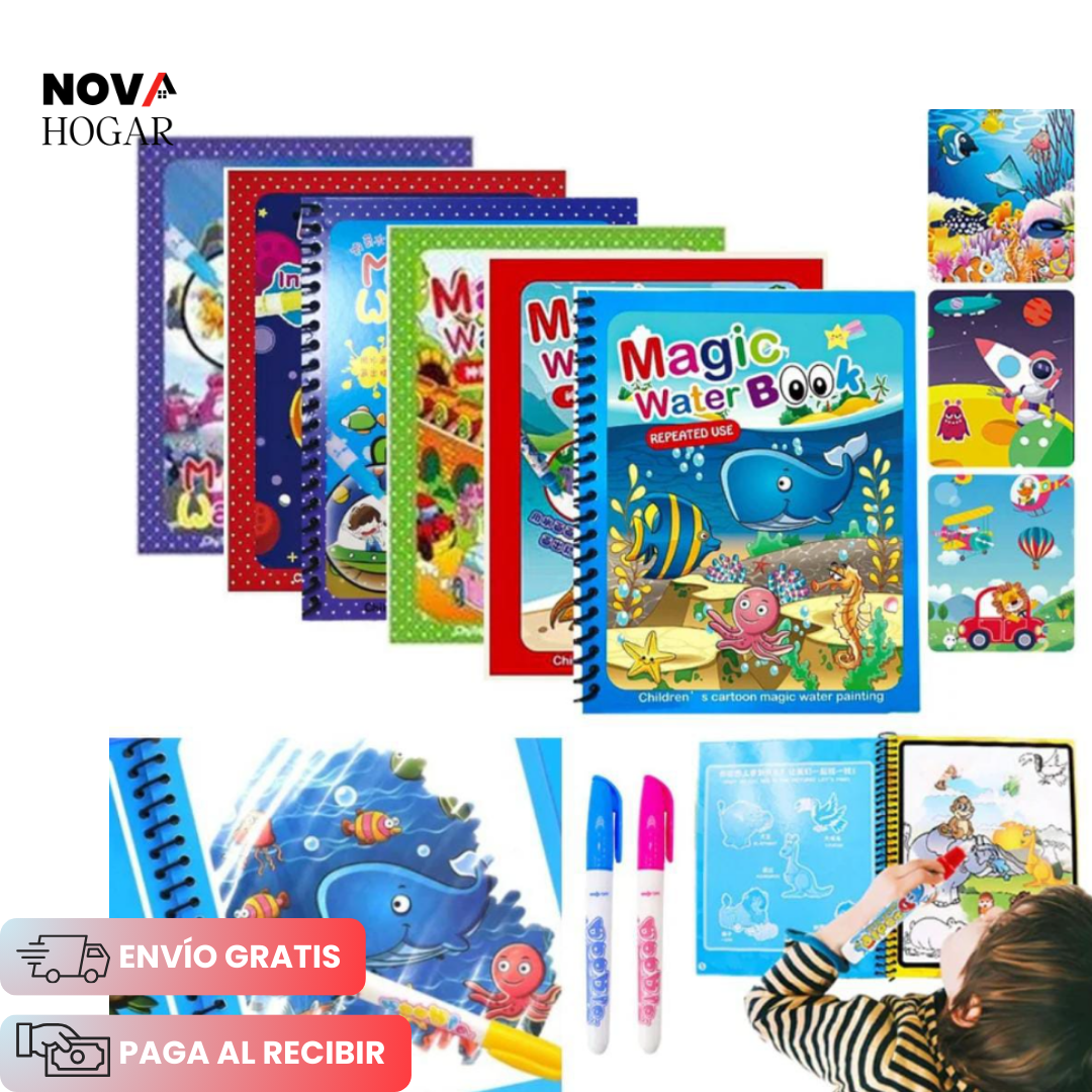 Pack x4 WaterBook™ Libro Mágico Reutilizable