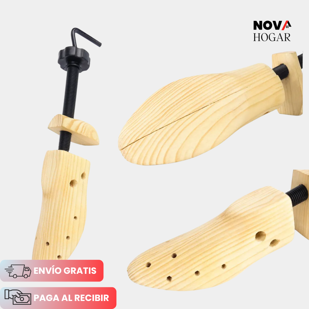 StretchShoe™ Horma de Madera Expansora de Zapatos