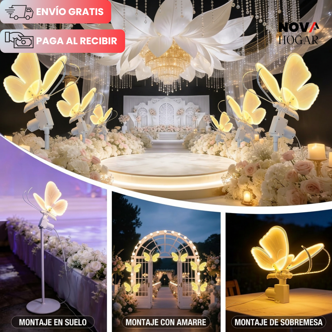 MagicWing™ Mariposa Mágica con Luz y Movimiento
