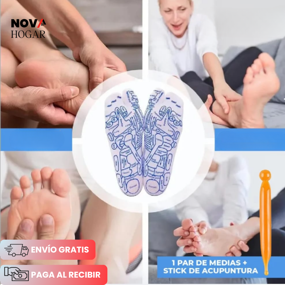 ZenStep™ Calcetines Terapéuticos para Reflexología