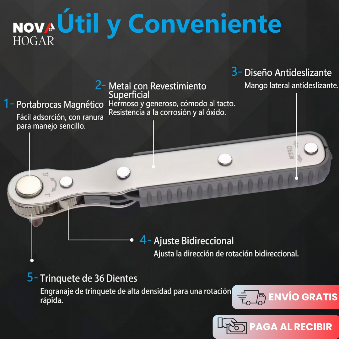 NanoTorque™ Destornillador de Trinquete 9 en 1