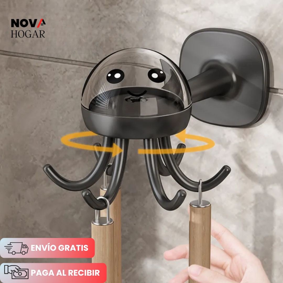 2x1 OctoHook™ Organizador Multifuncional para Pared