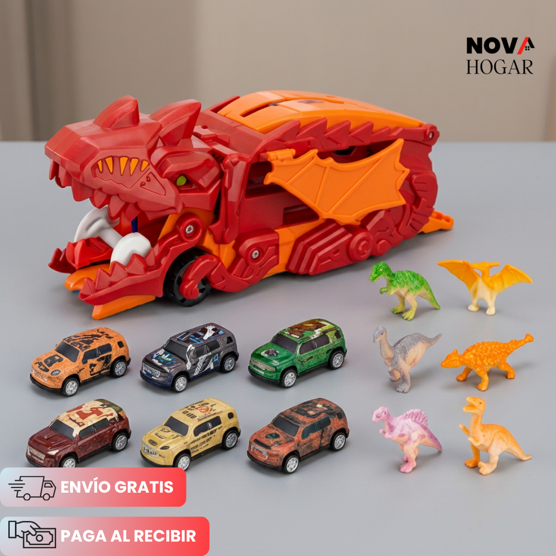 Tracksaurus™ Camión Dinosaurio Con Pista + Carritos y Dinosaurios
