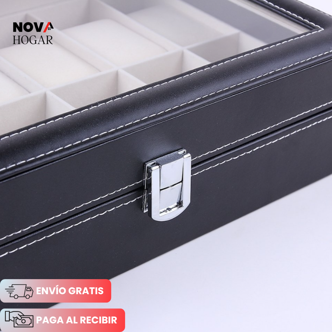 TickTrove™ Caja Organizador de 12 Relojes Premium