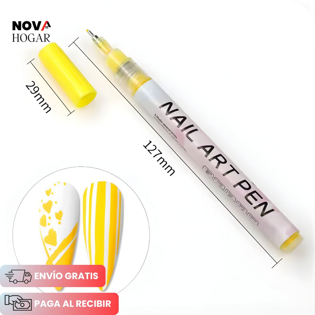 InstaNail™ Set de 12 Bolígrafos De Arte para Uñas