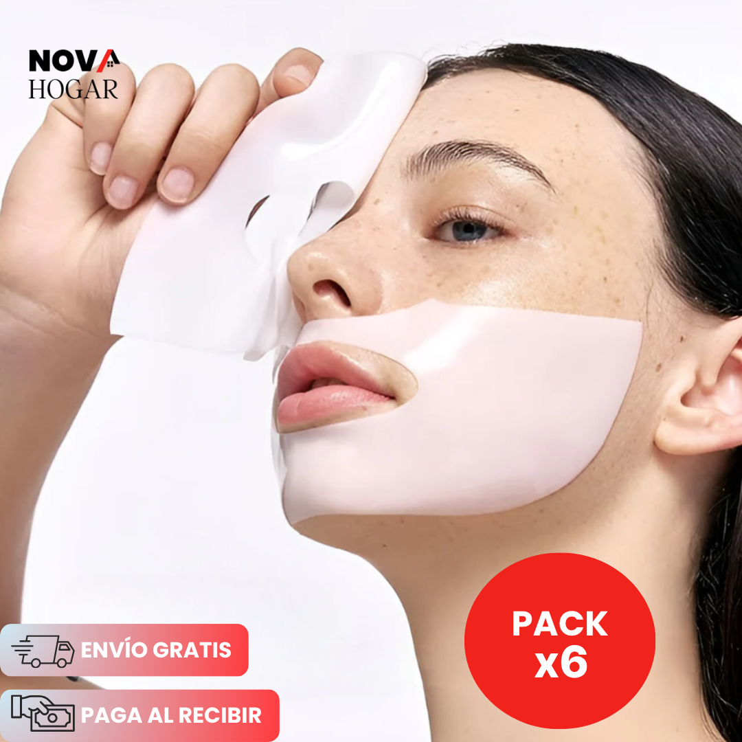 Pack x6 HydraSilk™ Mascarilla Coreana de Colágeno y Ácido Hialurónico