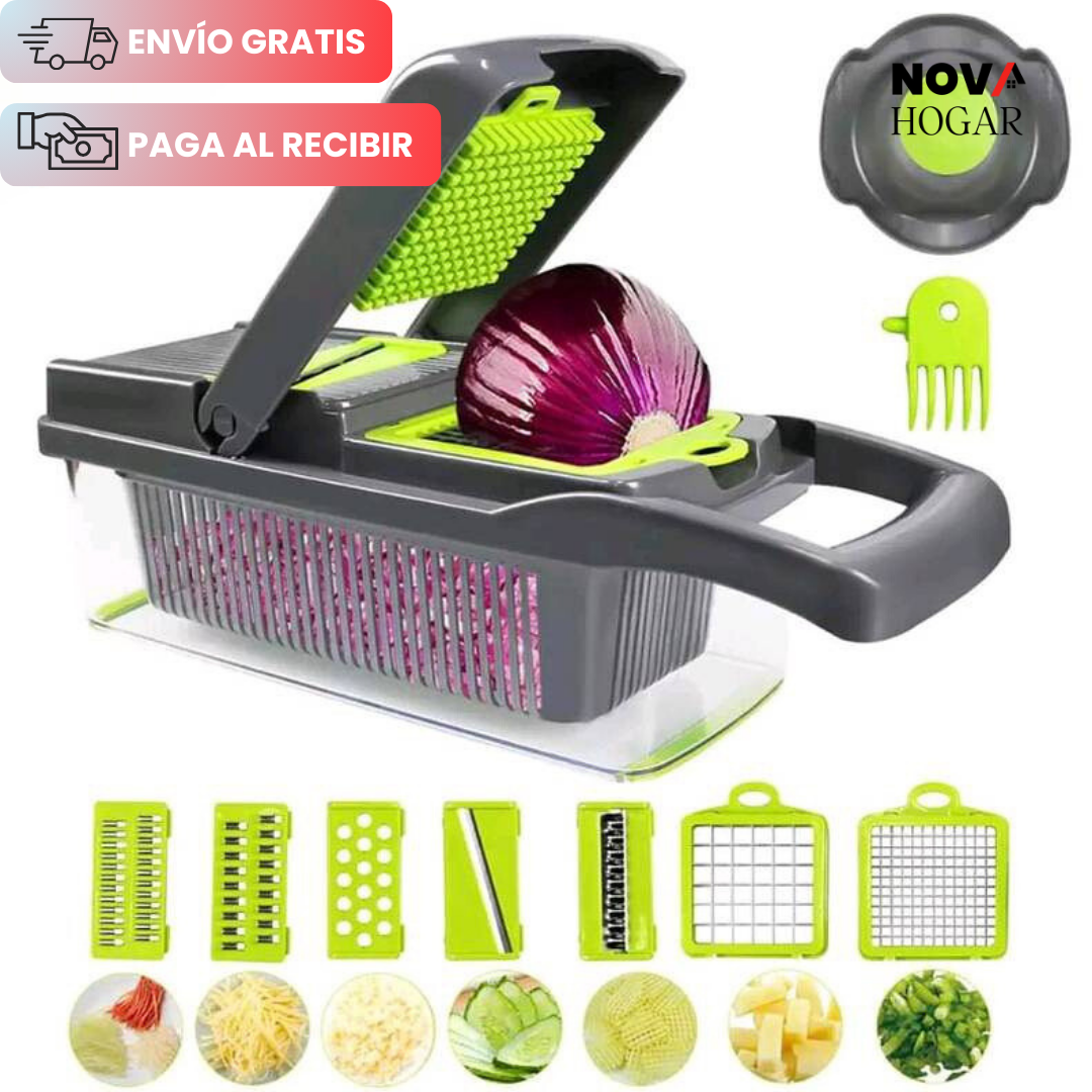 HomeChef’s Cutter™ Rallador y Cortador de Cocina 12 en 1