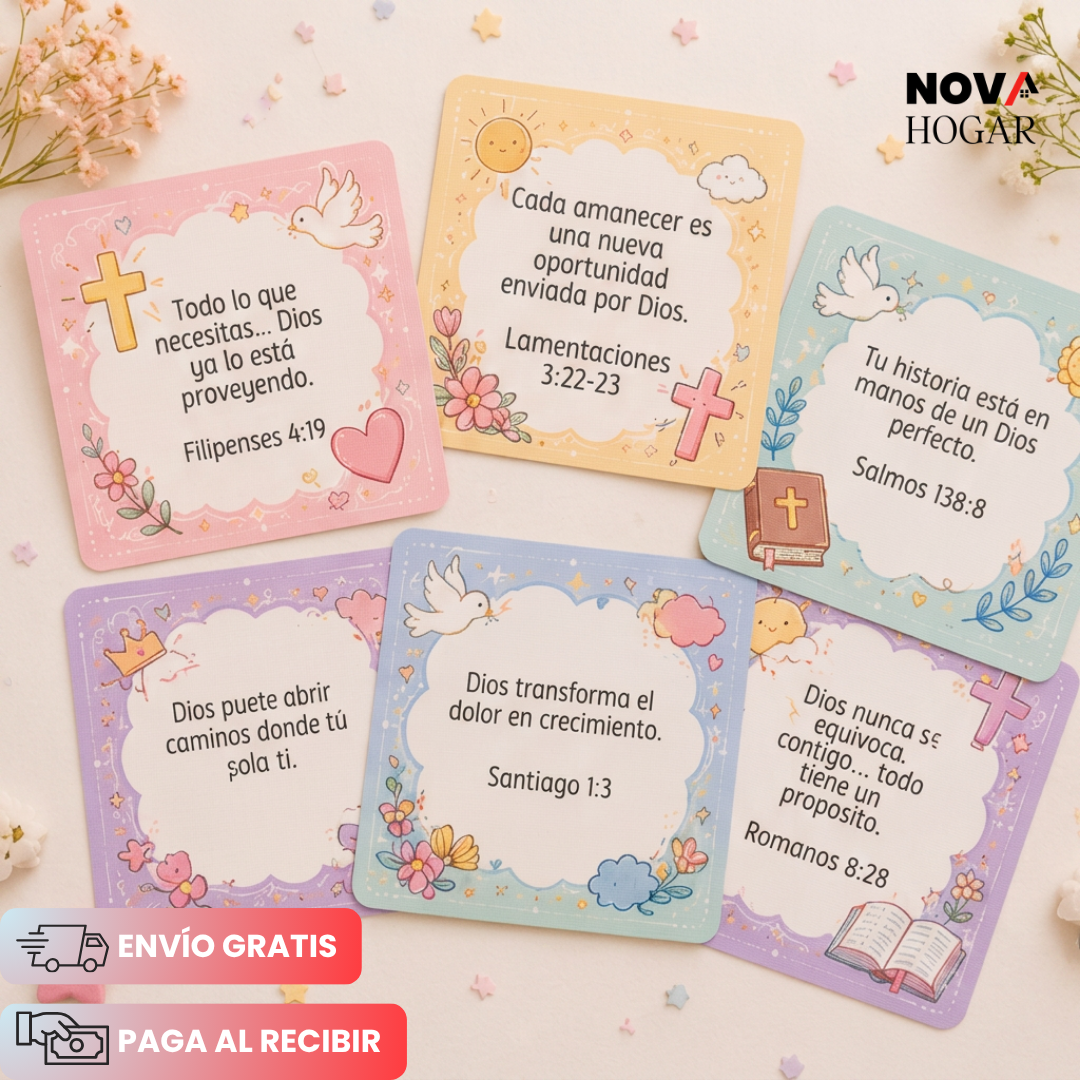 DivineNotes™ 100 Tarjetas Con Frases Divinas De Esperanza Y Luz