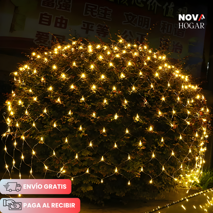 FestiveNet™ Malla de 100 Luces Navideñas para Exterior