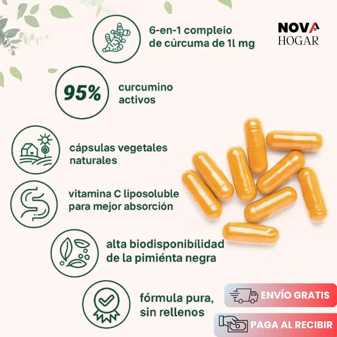 Turmeric™ Extracto de Cúrcuma Antiinflamatoria 120 Capsulas