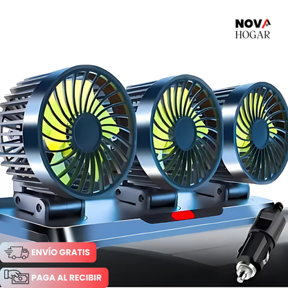 BreezeRide™ Ventilador Triple para Vehiculos