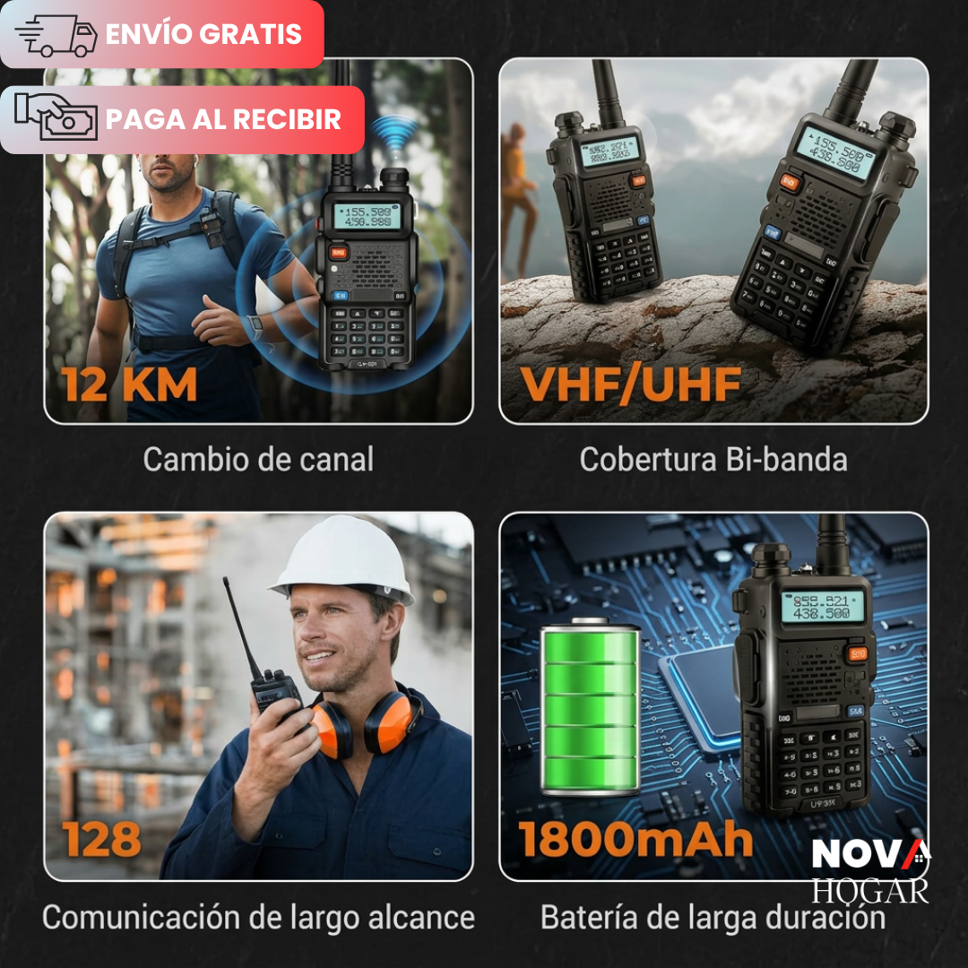 BaoFeng UV-5R™ Radio Bidireccional De Largo Alcance