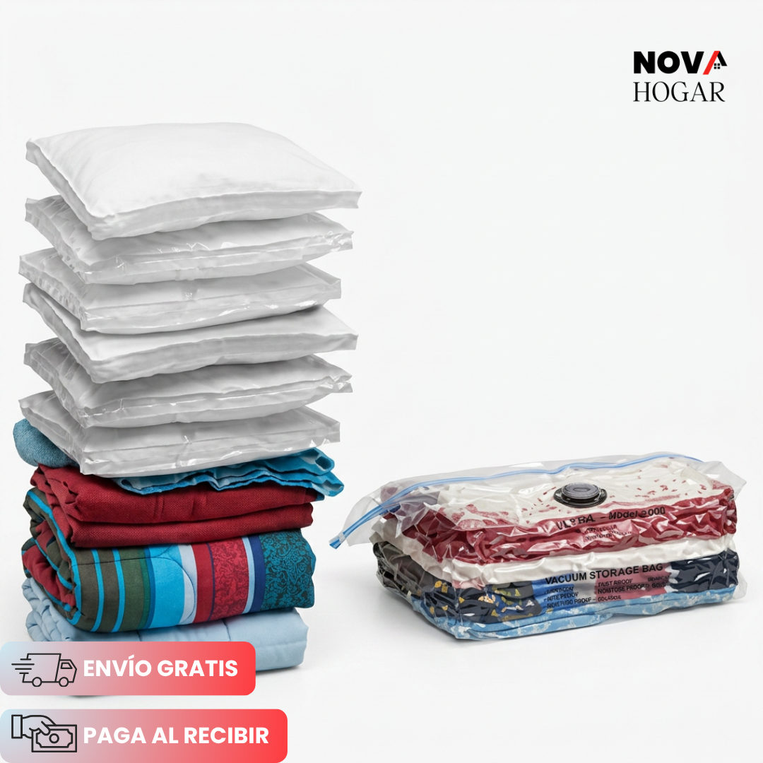 AirLessBag™ Pack x6 Bolsas al Vacío de Gran Capacidad