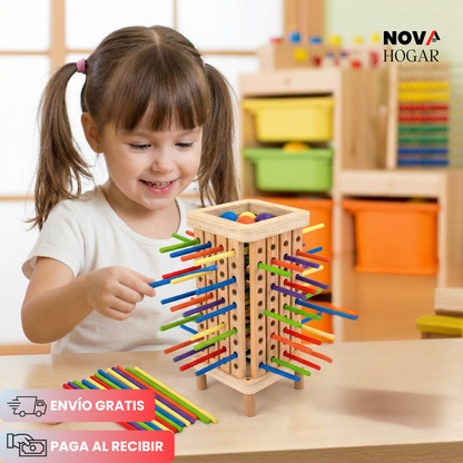 TumbleTower™ Juego de Madera Educativo para Niños