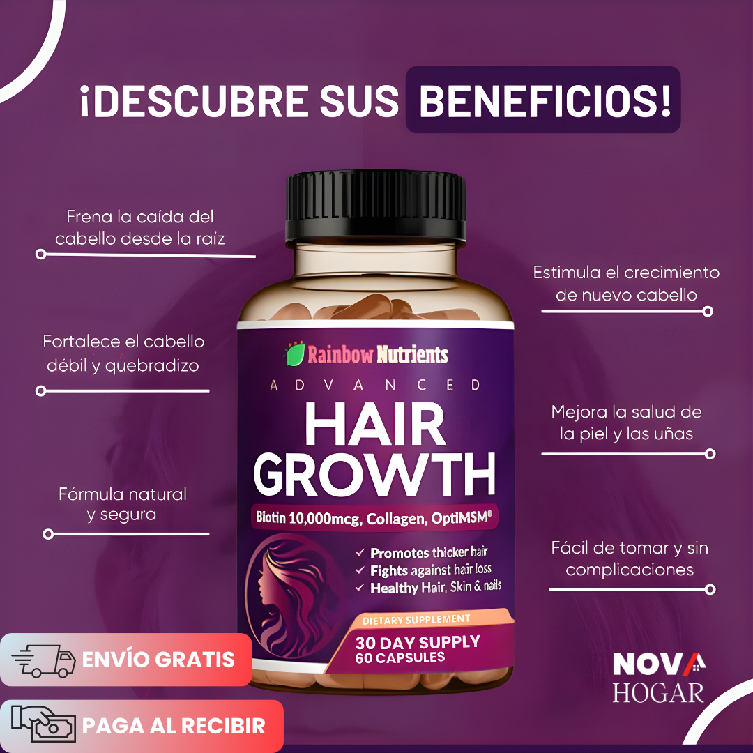 HairGrowth™ Vitaminas Para Crecimiento Capilar