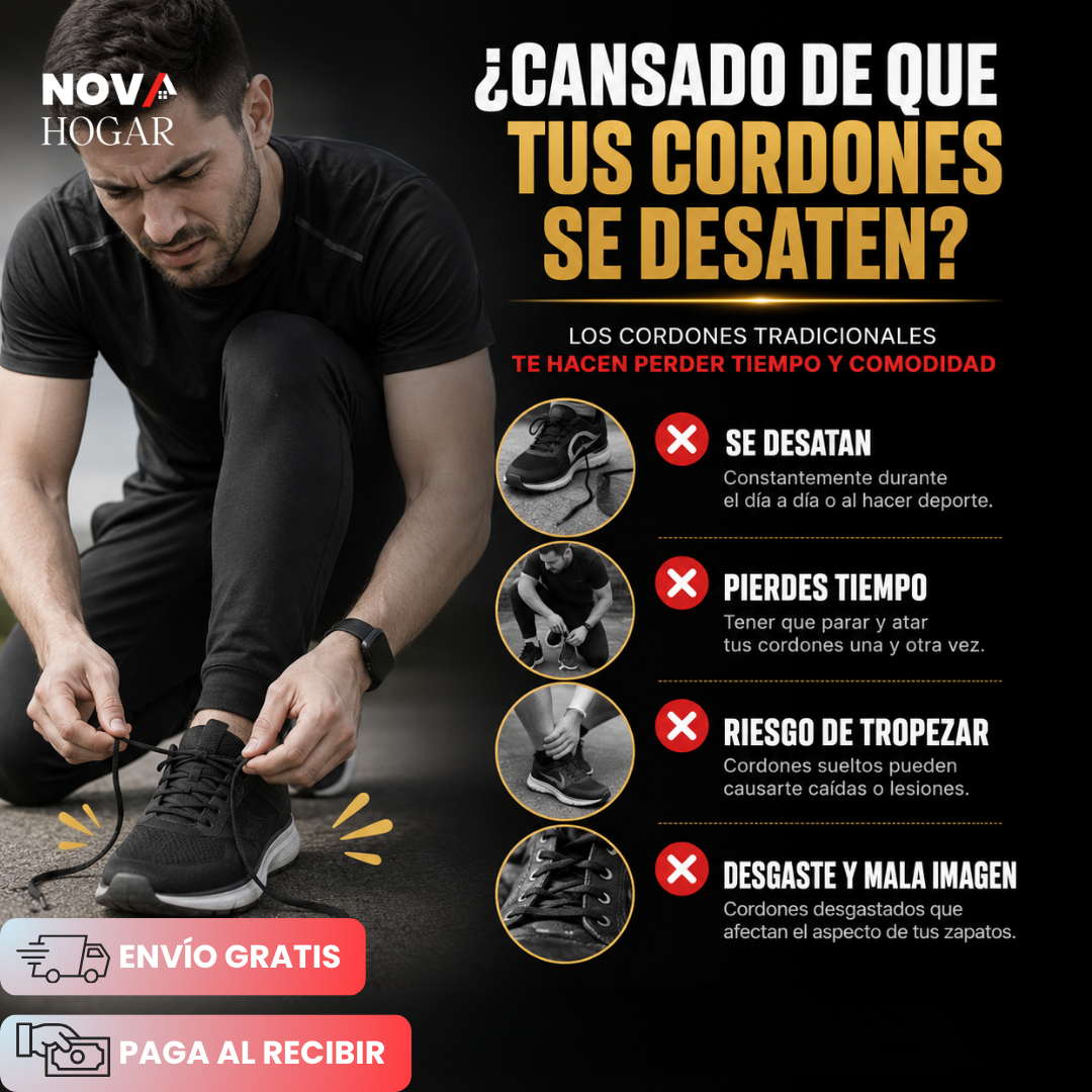 SnapGo™ Cordones Elásticos Sin Amarrar