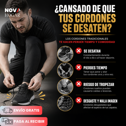 SnapGo™ Cordones Elásticos Sin Amarrar