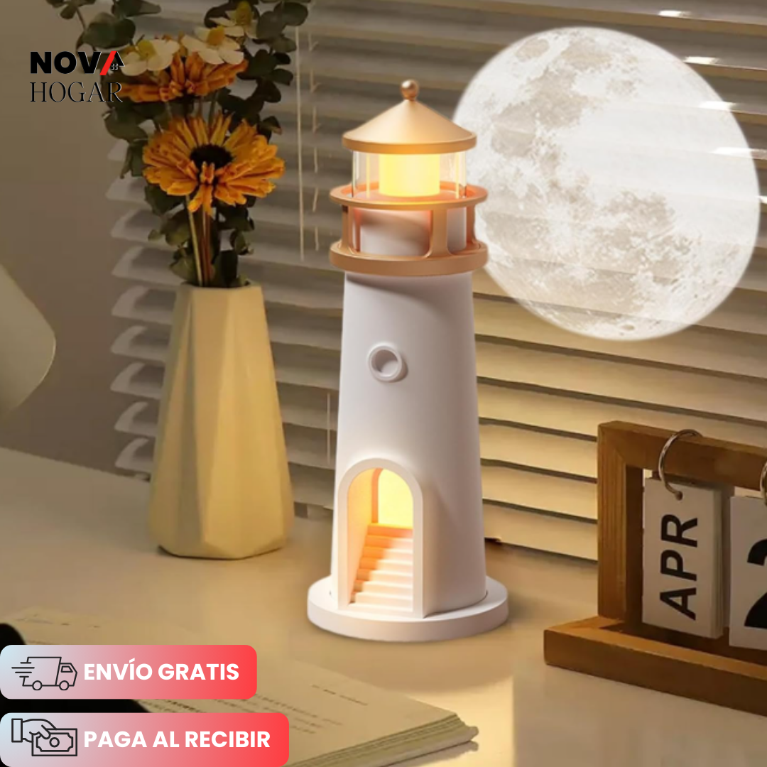 MoonBeacon™ Hermosa Lámpara Faro con Proyección de Luna