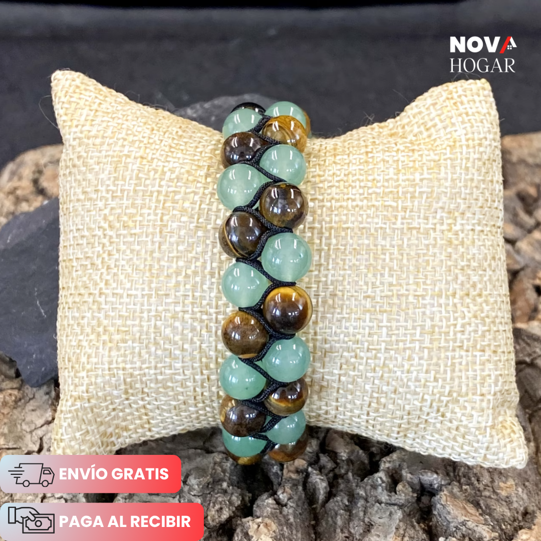 FortunShield™ Pulsera Natural Protectora de la Riqueza