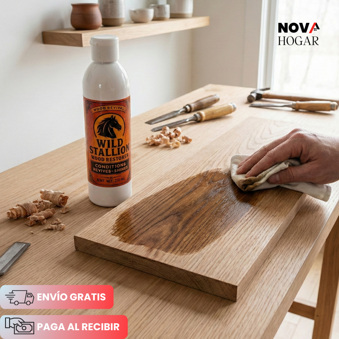 2x1 Wild Stallion™ Restaurador y Acondicionador de Maderas