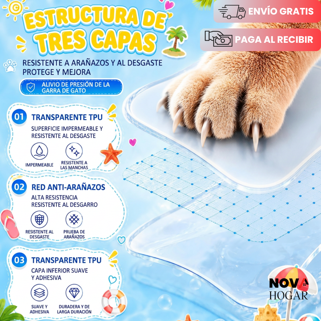 AquaPaws™ Alfombra Sensorial Acuática Para Gatos