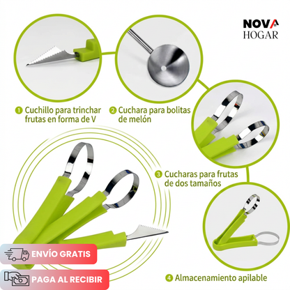 ChefFruit™  Set Profesional cortador de Frutas