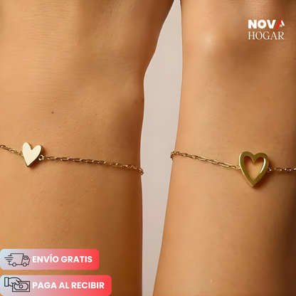 HeartLink™ Pulsera para Madre e Hija Conectadas
