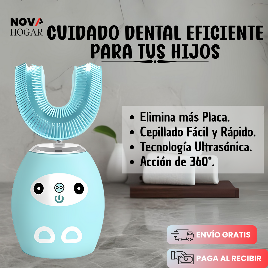 KidShine™ Cepillo Ultrasónico de Dientes para Niños