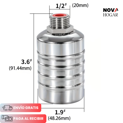 SteelFlow™ Válvula Automática de Acero para Nivel de Agua (1/2 pulg.)