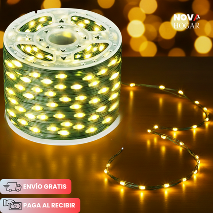 SparkJoy™ Cadeneta de 100 Metros de Luces Navideñas