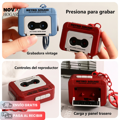 RetroEcho™ Mini Grabadora Para Mensajes Especiales