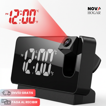 ClearTime™ Reloj Proyector Con Pantalla LED Grande
