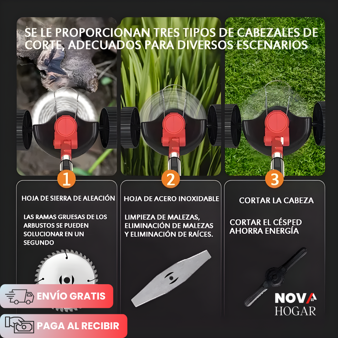 PowerMow Pro™ Podadora Inalámbrica Con Ruedas