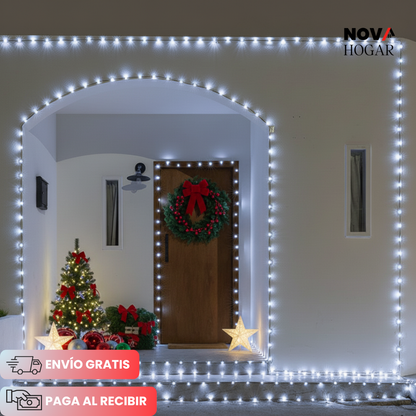 SparkinJoy™ Cadeneta de 50 Metros de Luces Navideñas