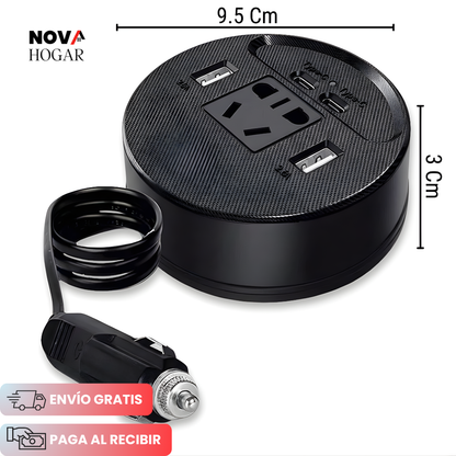 VoltDrive™ Cargador e Inversor De Corriente 220V para Auto