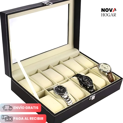TickTrove™ Caja Organizador de 12 Relojes Premium