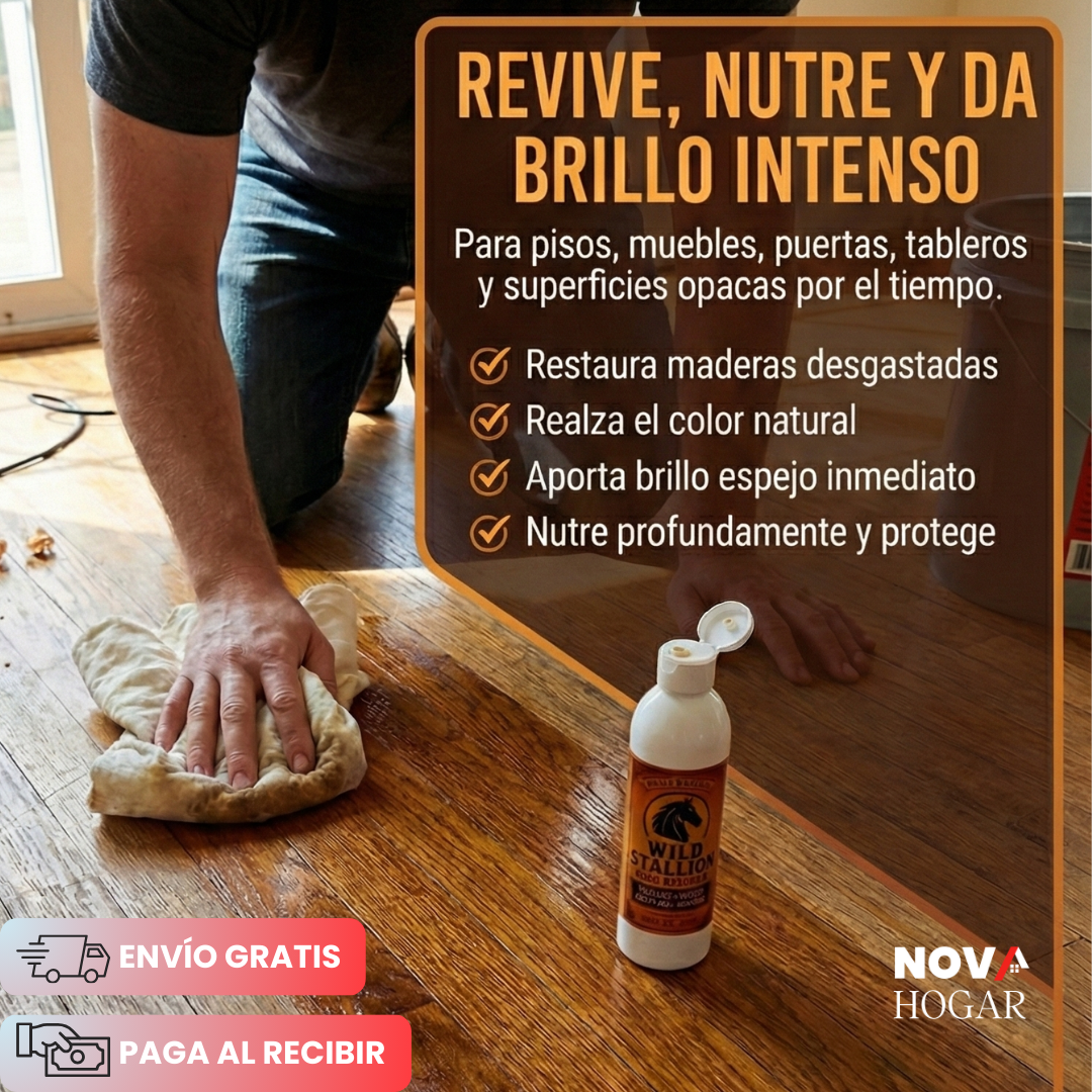 2x1 Wild Stallion™ Restaurador y Acondicionador de Maderas