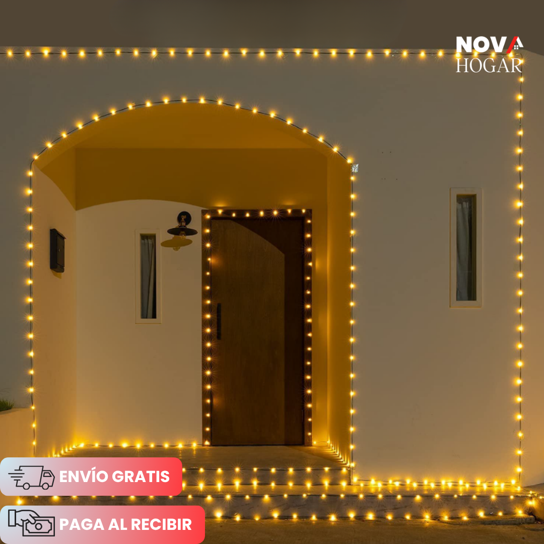 SparkJoy™ Cadeneta de 100 Metros de Luces Navideñas